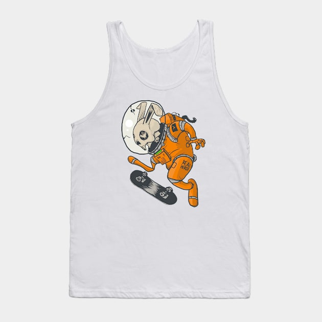 BE A HERO! Space rabbit edition Tank Top by Bishok